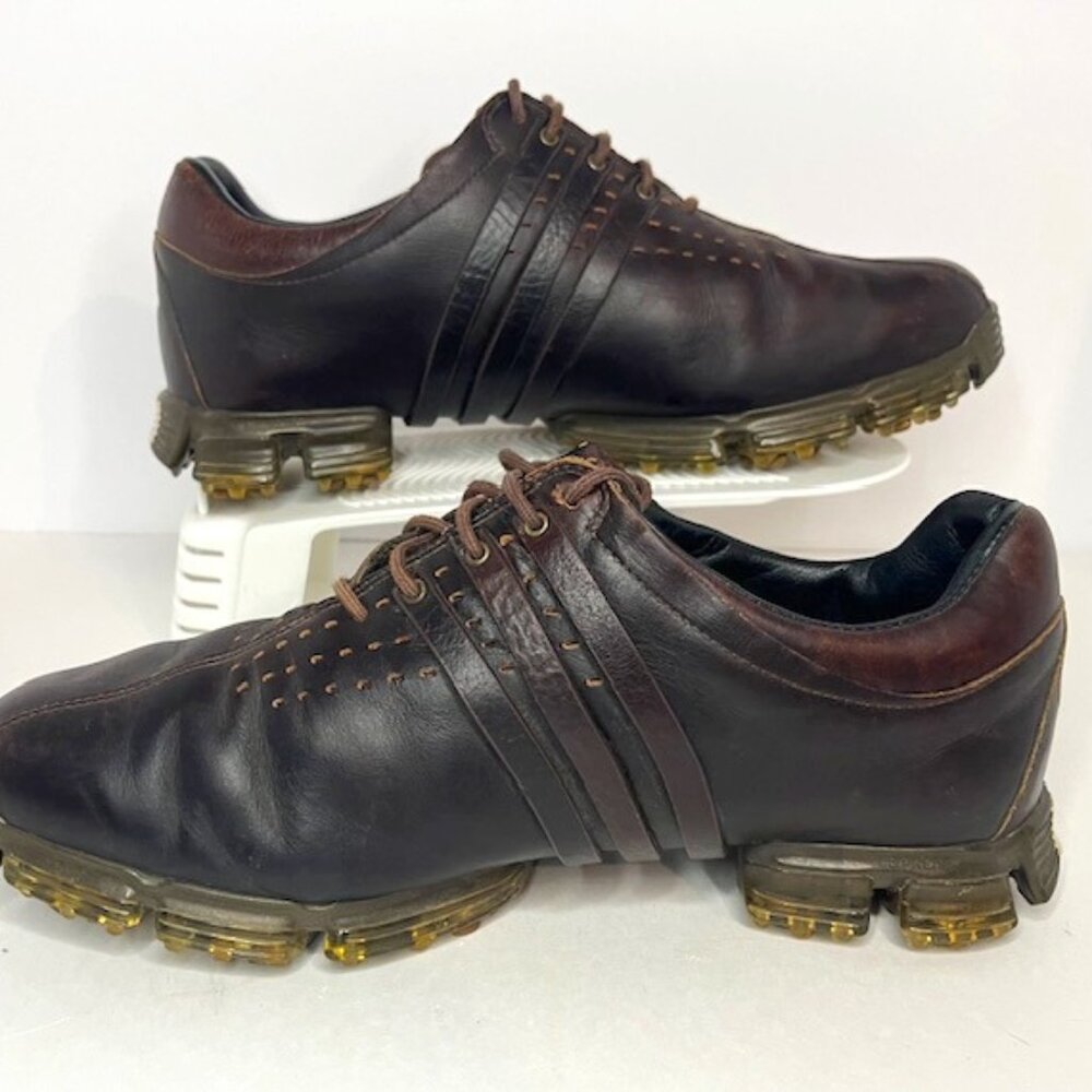 Adidas Men's Tour 360 LTD 3D Fit Foam Size 8 Brown Leather Golf Shoes
